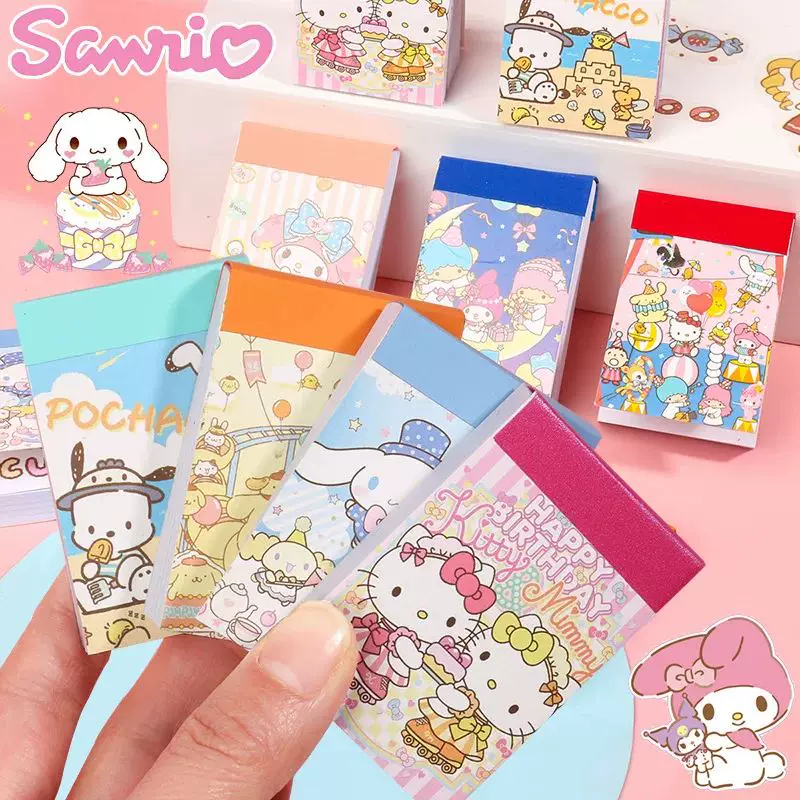 Стикер-бук Sanrio 50 листов Hello Kitty и друзья, компактный 10.8×10×1.5 см