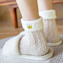 Confinement socks Korean version of pregnant womens socks loose cotton loose autumn and winter maternal postpartum thickened warm plus fluff towel socks