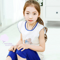 Childrens vest set summer clothes baby Summer clothes baby cotton childrens clothing girl set two sets