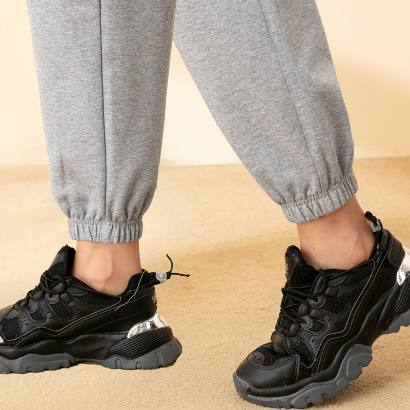 Big Code Women Pants Fat mm200 Catty Loose Pure Cotton Elastic Spring Autumn Season Display Slim Movement Harun High Waist Casual Pants Woman 