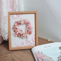 Girl pink natural plant specimen Yongshenghua decorative painting material package manual activity group building material package