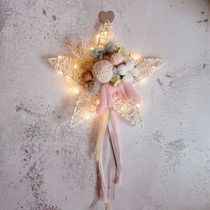 ins wind diy romantic bouquet Flower shop door hanging furniture pendant Floral window decoration pendant Wall hanging