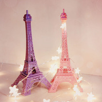 French Eiffel Tower iron small model romantic eternal flower floral ornaments match