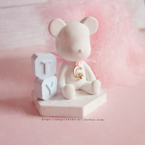 Aromatherapy plaster DIY car ornaments cute bear mold