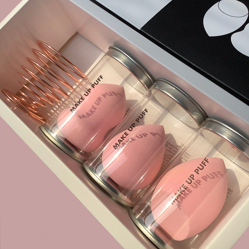 Super soft beauty egg gourd water drop oblique cut sponge powder puff wet and dry dual-use makeup air cushion does not eat powder makeup tool