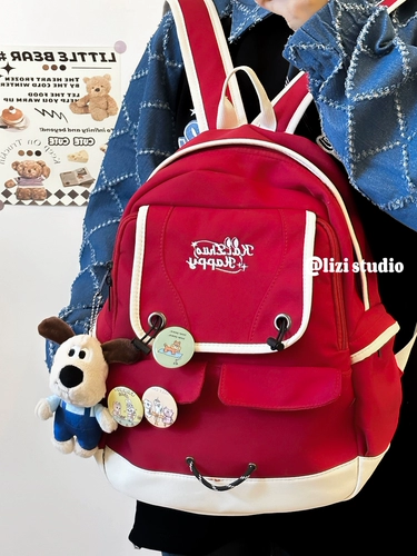 Ретро высококачественный универсальный ранец, рюкзак, в американском стиле, подходит для студента, для средней школы