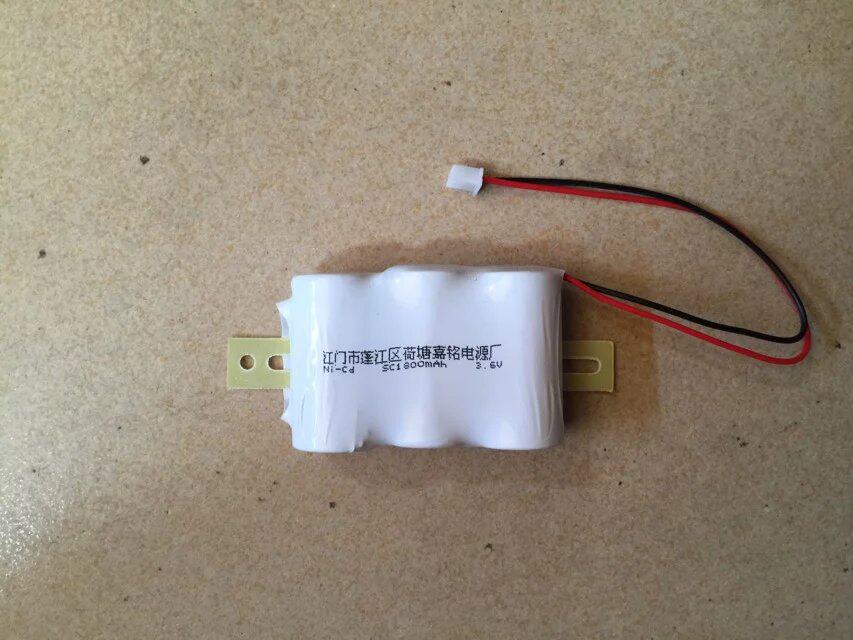 Rechargeable battery pack for fire emergency lighting Ni-Cd Ni-Cd SC1800mAh 3 6V can be customized