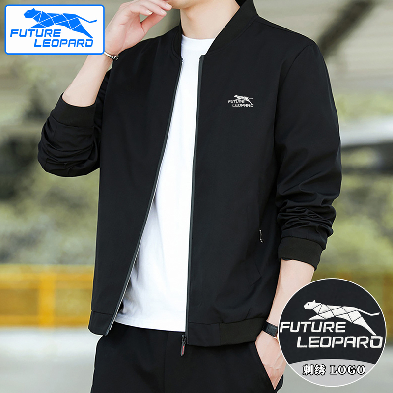 Autumn and Winter Fleece-Lined Thickened Warm Men's Baseball Collar Youth Jacket Versatile Comfortable Sports Coat Top