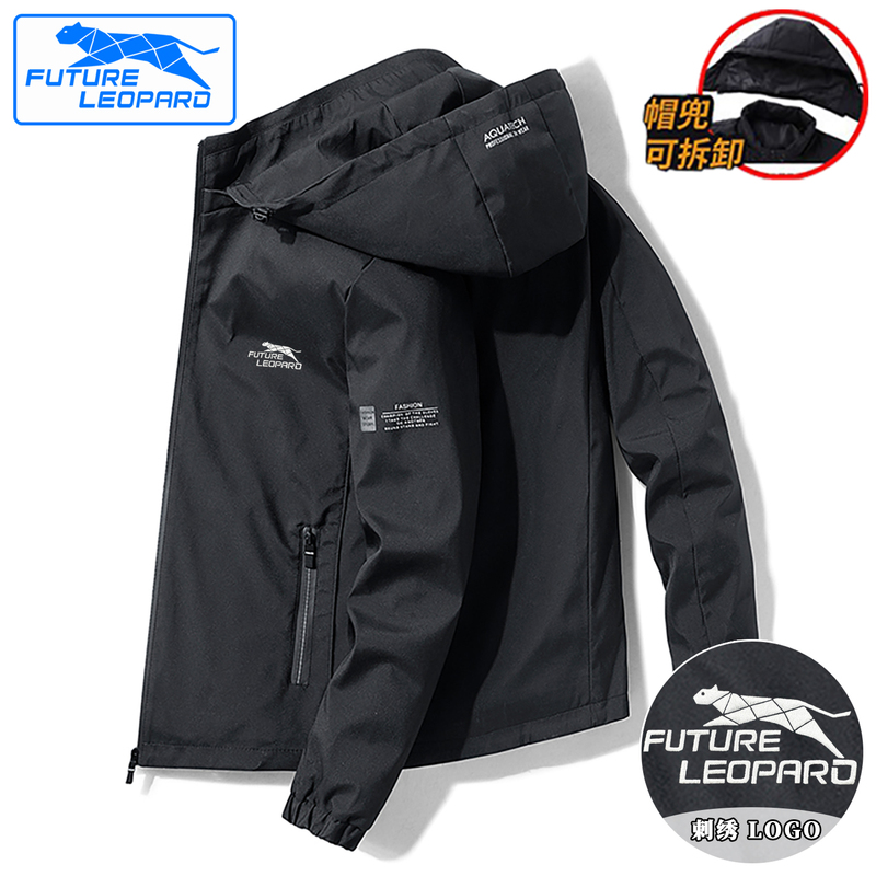 Men's Jacket, New Spring Style, Men's Stand-Up Collar Jacket, Windproof, Fleece-Lined, Warm, Casual Jacket, Sportswear
