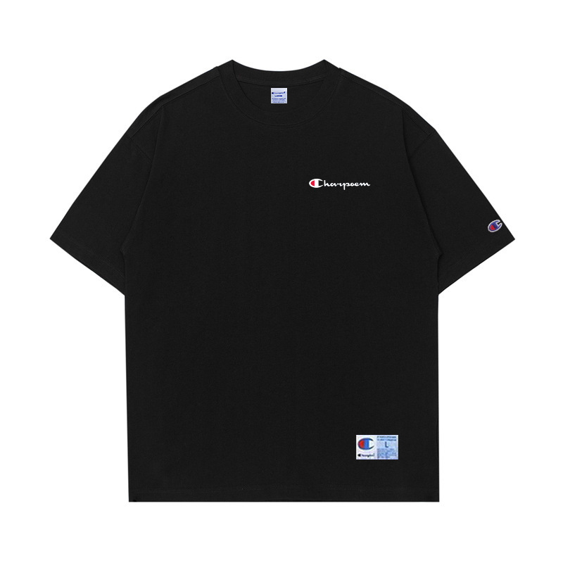 Champion Couple Graffiti Short Sleeve T-Shirt Men's 2025 Summer New Loose Casual Pure Cotton Small Logo T-Shirt Trendy Brand Champion Couple Graffiti Short Sleeve T-Shirt Men's 2025 Summer New Loose Casual Pure Cotton Small Logo T-Shirt Trendy Brand