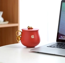 Fortune Palace Fu Office Cup Chinese filter design travel portable tea cup festive birthday gift