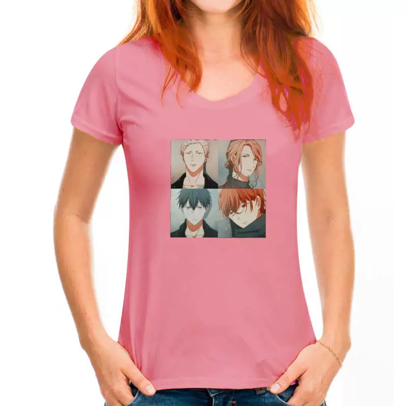 Винтажная футболка Yao Given Anime манга музыка Мужчины с коротким рукавом