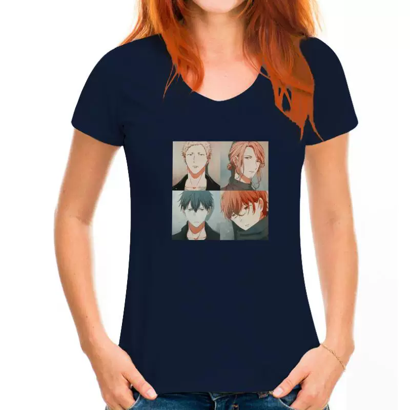 Винтажная футболка Yao Given Anime манга музыка Мужчины с коротким рукавом