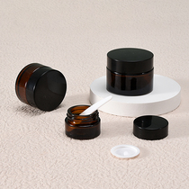 Eye cream Cream Empty bottle Brown glass cream bottle thickened travel sub-packaging light-proof bottle Sample cosmetics skin care products