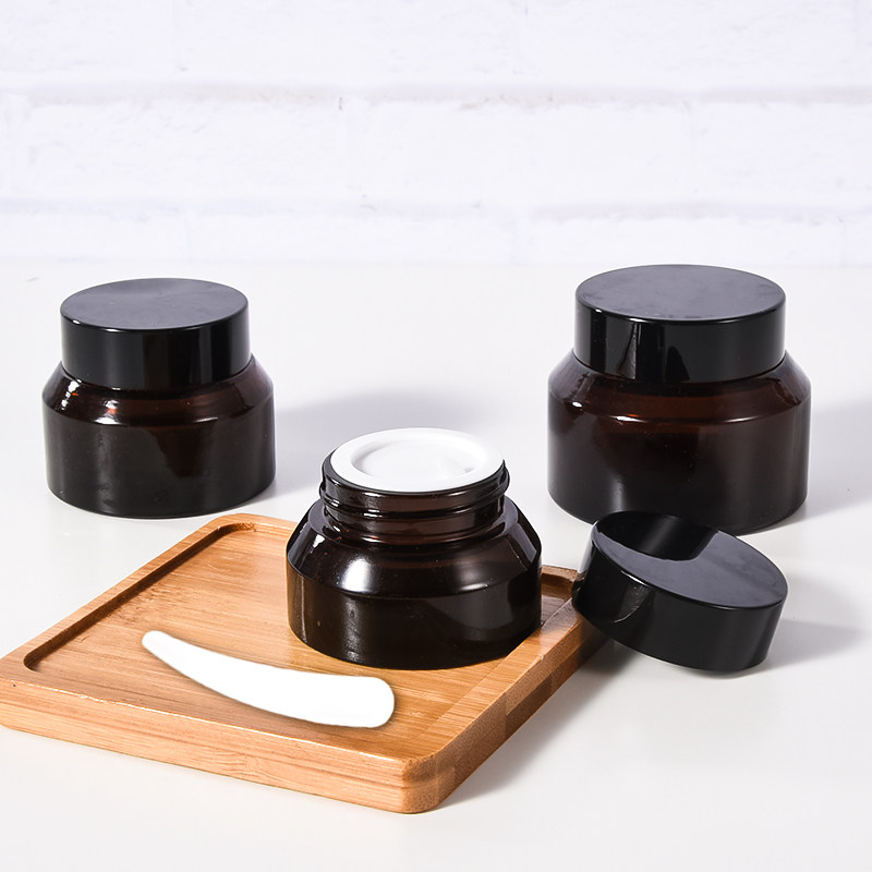 2 Clothing Photophobic Glass Split Bottle Face Cream Eye Cream Box Cosmetic Trial Bag Empty Bottle Travel Portable Suit