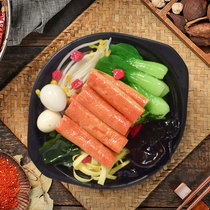 Fake fat beef enoki mushroom beef fresh shrimp custom Chinese simulation casserole series dishes model restaurant restaurant decoration