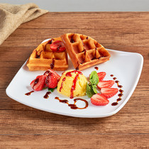 Simulation waffle model coffee muffin model bread waffle fake ice cream dessert model display sample