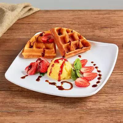 Simulation waffle model coffee muffin model bread waffle fake ice cream dessert model display sample