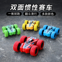 Childrens four-wheeling inertia double face tipping car stunts Acrobatic Car Boys Puzzle Gliding Climbing Toy Cars