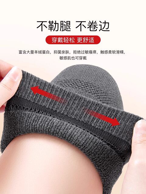 Warm Knee Pads for Winter, Thickened and Fleece-Lined, Long-Haired, for Men and Women, Knee Joint Protection for Elderly with Chronic Cold Legs, Anti-Cold, Anti-Freeze, Anti-Slip
