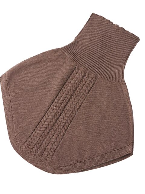 High collar knitted fake collar women's pullover neck scarf cervical spine woolen cold-proof shawl 2025 new autumn and winter warm neck hood