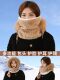 Hat women's 2025 new style fashionable winter thickened cold-proof cycling plush warm scarf all-in-one hat