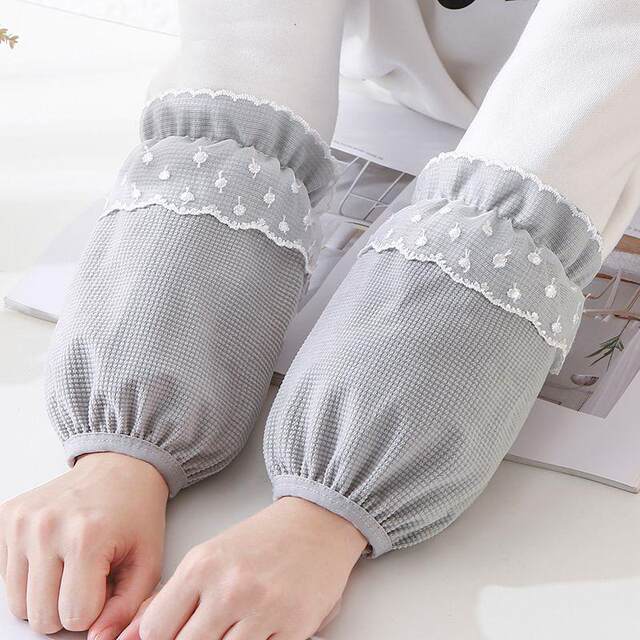 Sleeve Covers for Women, Autumn and Winter down Jacket Special, 2025 New Short Style, Adult Lace Office Anti-Dirt Protective Sleeves