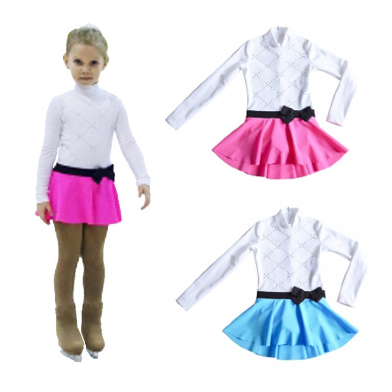Children's figure skating performance clothes Girls skating qualification exam competition clothing Skating hot diamond dress Ice dance skirt customization