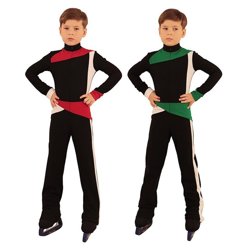 Customized Children's Figure Skating Training Costume for Boys' Ice Show Clothes