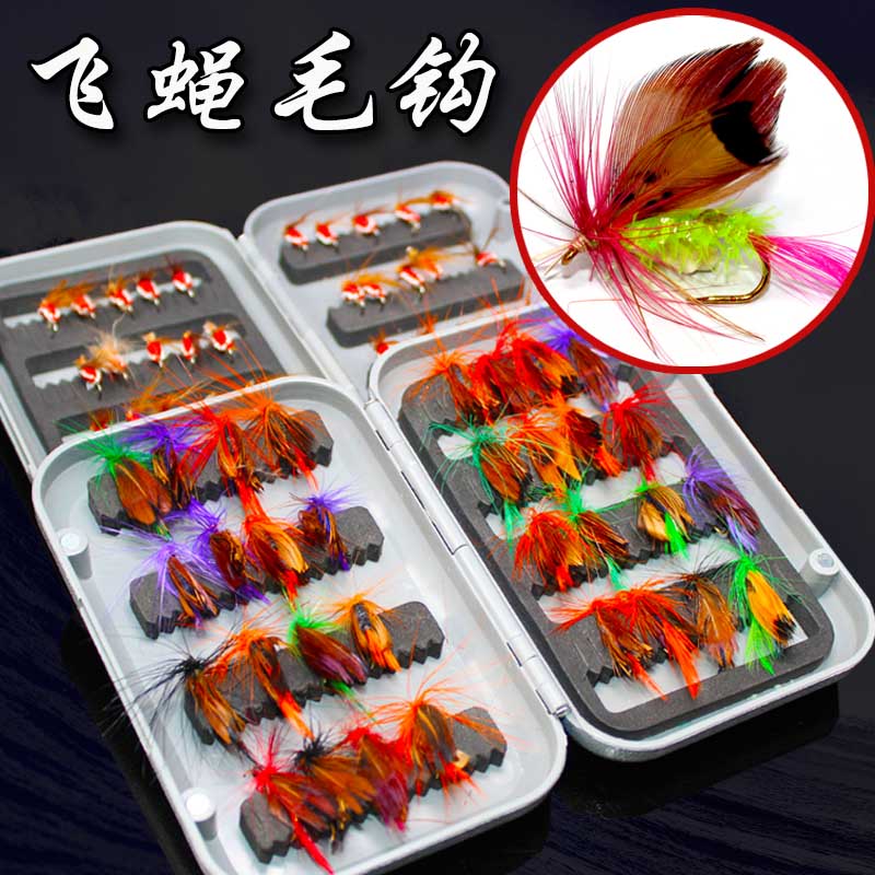 Special lure bait fly hook white striped horse mouth cocked mouth hook insect false bait set artificial bait fishing accessories