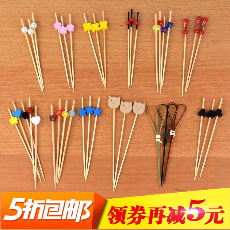 Hamburg Fruit Label Sandwich Creative Label Olive Label Scissor Label Fruit Cocktail Decoration