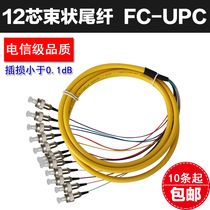 12 Core beamform tail fiber round head FC single mode single core beamline Fiber Optic Wire Color Fusion disc fiber jumper Telecommunications class