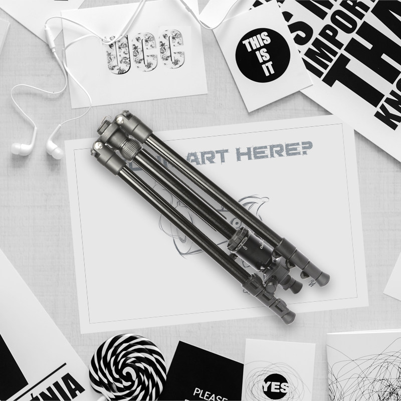 Secondhand Tebao 352 Tripod Single Eye Camera Tripod Mobile Phone Live Bracket Outdoor Portable Micro Single Eye Camera Photography