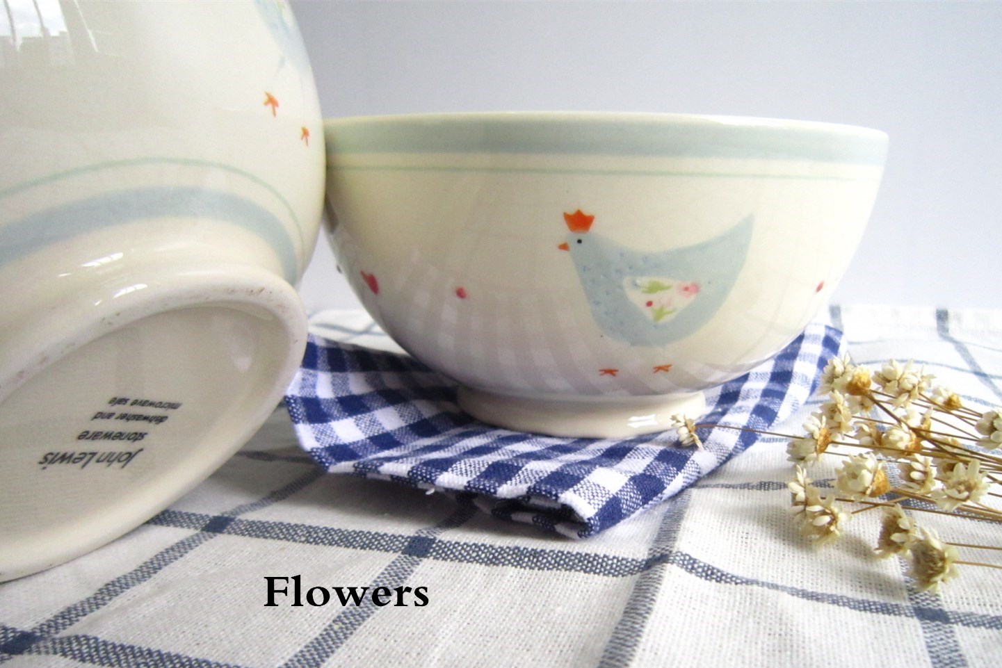 Lew Joh * * s in English countryside dry breezed chicken chicken ceramic bowl, lovely home food bowl bowl dishes