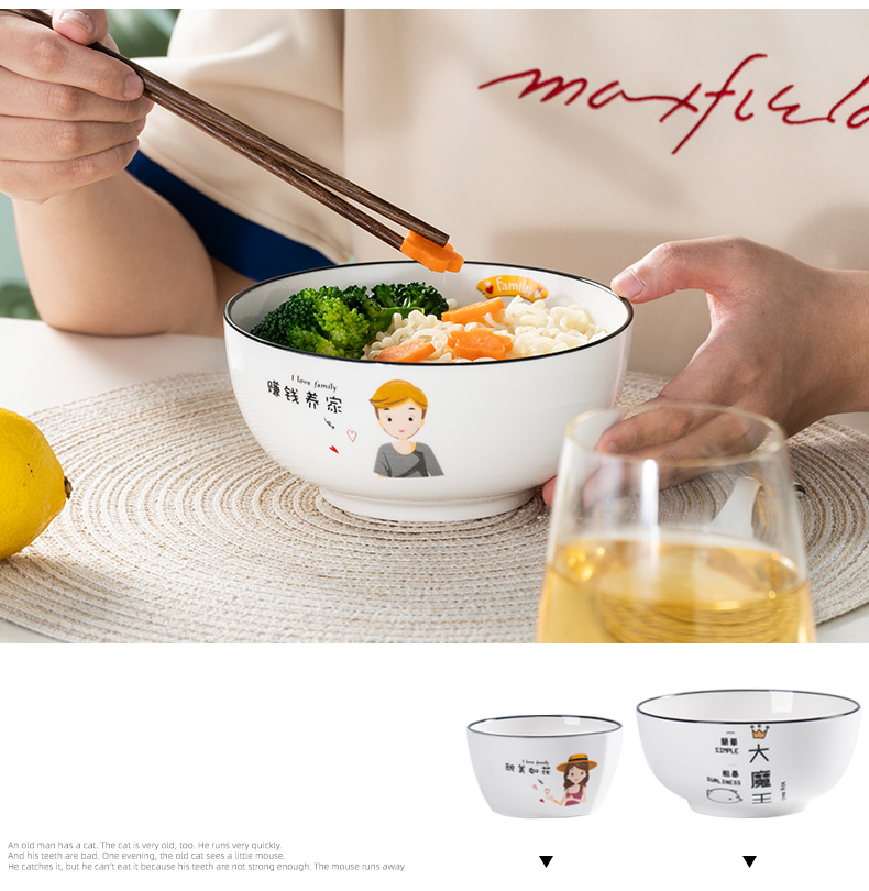 The dishes suit household contracted combination express little pure and fresh and creative move 4 new family ceramic tableware