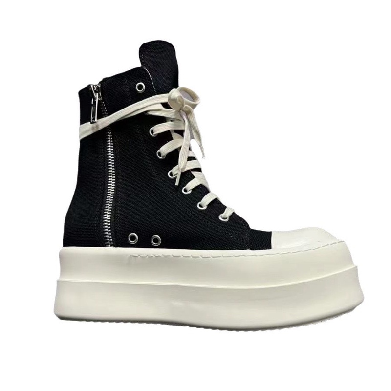 2025 New High-Top Canvas Thick-Soled Couple Sneakers, Student Large Size Height-Increasing Casual Trendy Men's and Women's Boots 2025 New High-Top Canvas Thick-Soled Couple Sneakers, Student Large Size Height-Increasing Casual Trendy Men's and Women's Boots