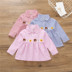 Áo sơ mi nữ mùa xuân 2019 phiên bản Hàn Quốc của áo khoác cotton trẻ em thời trang bé gái áo sơ mi búp bê tay dài thủy triều - Áo sơ mi sơ mi cộc tay bé trai Áo sơ mi