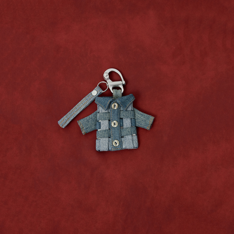 Simple Project* Limited Edition Recycle Denim Woven Keychain Simple Project* Limited Edition Recycle Denim Woven Keychain