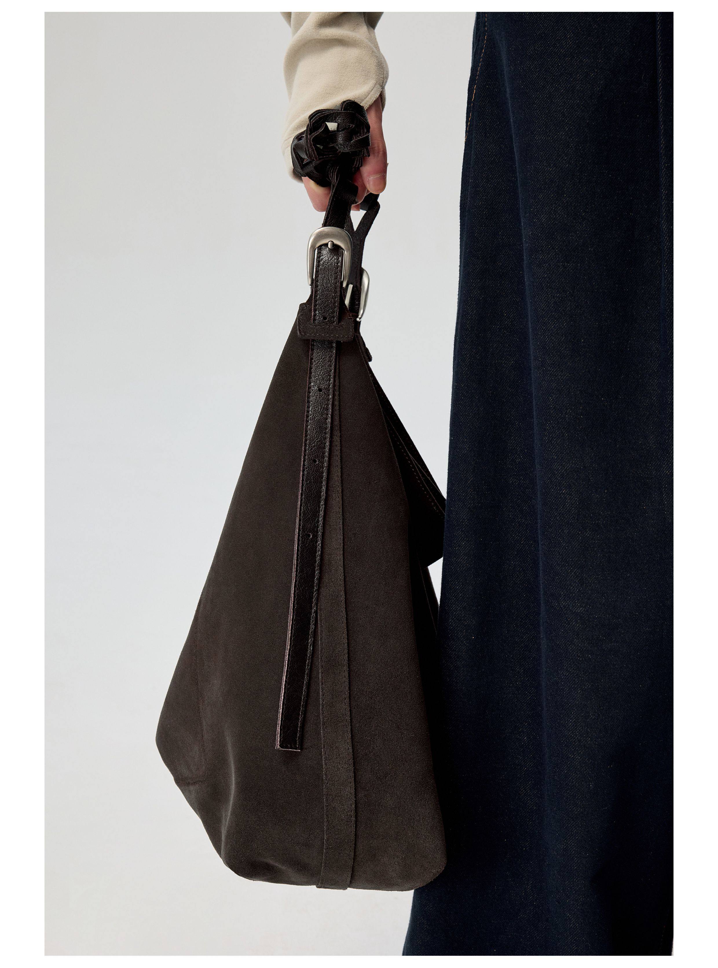 Simple Project] Belted Suede Tote - OLDLAUNDRY