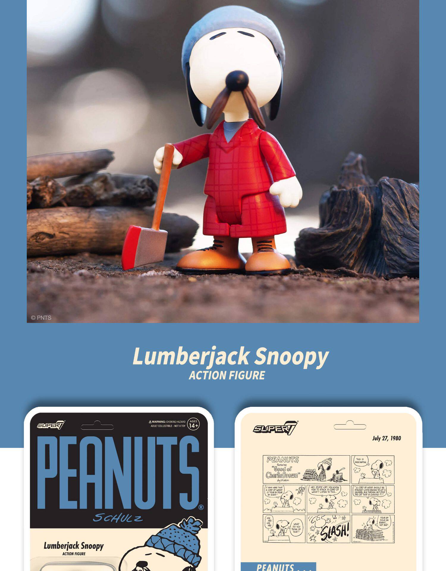 Super7 Snoopy Peanuts Series 5 Hanging Card Collectible - Product image 8