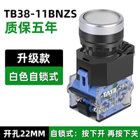 TB38 Плоская кнопка головки Self -lock White