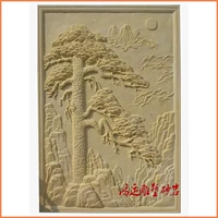 Скульптура из песчаника Добро пожаловать в китайскую телевизионную стену Трехмерная роспись.