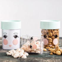 Spot Missetoile Transparent Round Box Storage and Case of Canned Milk Powder Medium