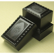 Seal box jewelry box Ebony mahogany wooden Jade Beed handstring antique collection box packaging storage box