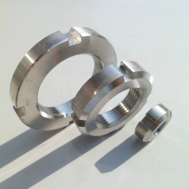 304 stainless steel round nut GB812 slotted nut M45M48M50M52M55M56M58M60 * 1 5*2