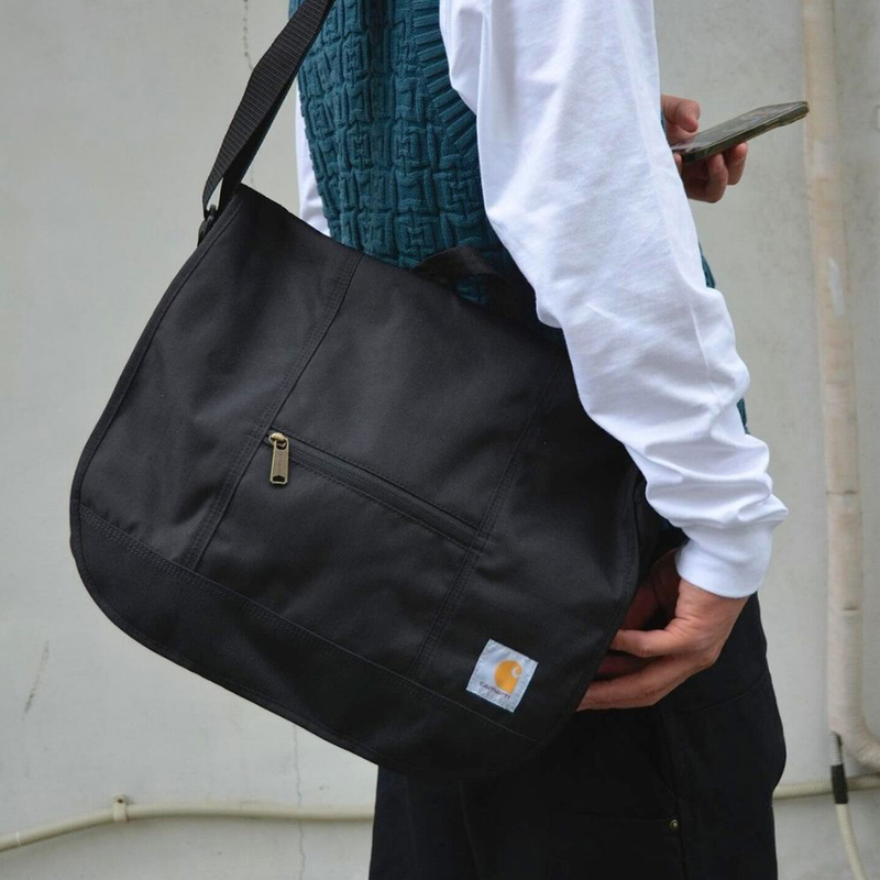 Carhartt Main Line Men's Black Canvas Shoulder Bag Casual Large Capacity Crossbody Bag Work Bag Carhartt Main Line Men's Black Canvas Shoulder Bag Casual Large Capacity Crossbody Bag Work Bag