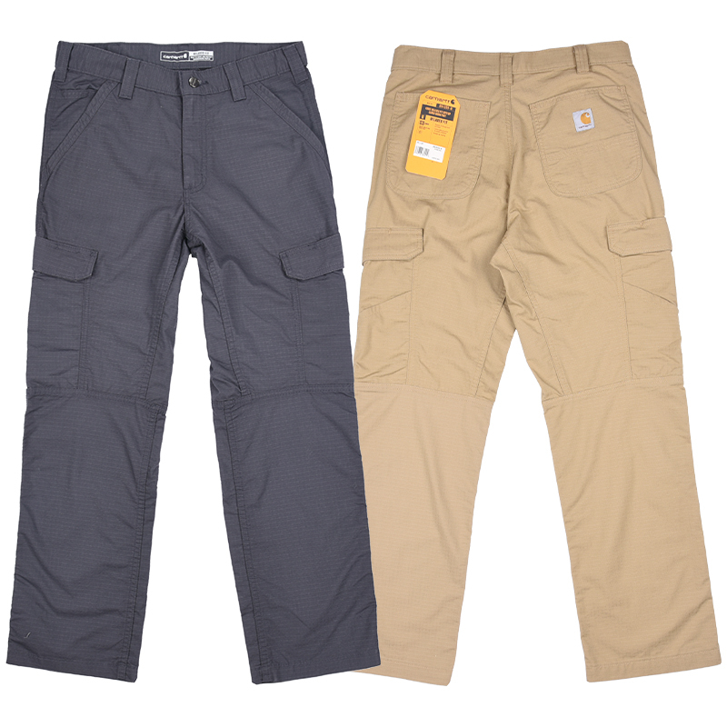 Carhartt 104200 Carhartt Pants Summer Thin Work Pants Multi-Pocket Plaid Quick-Dry Straight-Leg Long Pants
