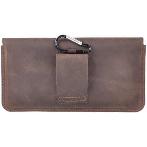 Ретро поясная сумка, мобильный телефон, ремень, из натуральной кожи