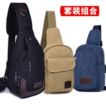 Bag Pack 2018 new mens chest bag Cloth Bag Slanted Satchel Bag Man Bag Single Shoulder Bag Chest Front Small Backpack Casual Purse