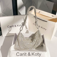 Carit Koty Niche Design Light Luxury Women's Women's 2024 Новая мода подмышечные пакеты с бриллиантами взрыв